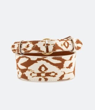 CINTO MÉDIO COM ESTAMPA DIFERENCIADA MARROM