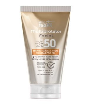 PROTETOR SOLAR FACIAL COM FPS50 TRACTA 50G