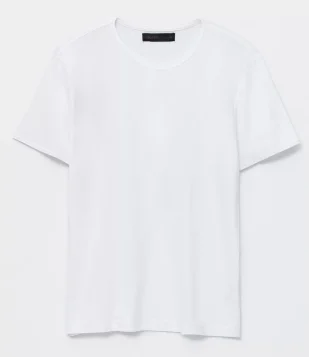CAMISETA SLIM BÁSICA EM ALGODÃO MANGA CURTA BRANCO