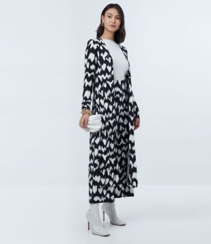  Kimono Alongado em Viscolycra com Abertura Total Preto 