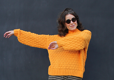 Tricô 2.0: Pam Barja mostra as peças handmade da Renner