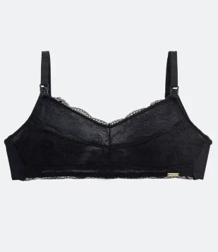 SUTIÃ AMAMENTAÇÃO EM MODAL COM RENDA LOVE SECRET PRETO