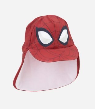 Boné Infantil com Proteção UV Estampa Homem Aranha – Tam U Vermelho