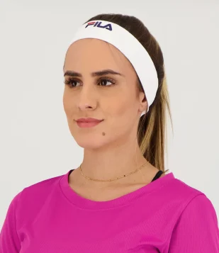 Faixa de Cabeça Fila Tennis Team Branco Branco