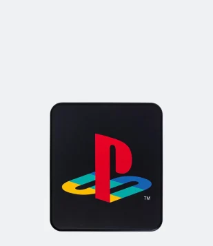 CARTEIRA PLAYSTATION LOGO COM BOX DE METAL PRETO