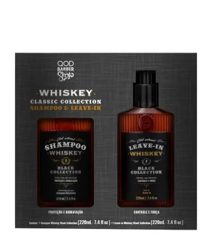 KIT SHAMPOO BLACK WHISKEY E LEAVE IN WHISKEY QOD KIT