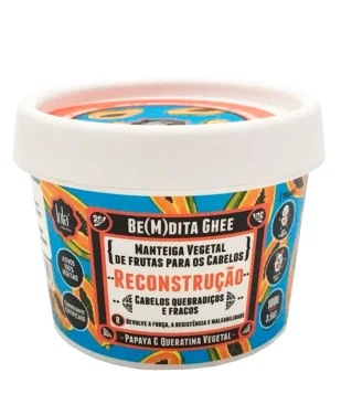 CREME CAPILAR LOLA BE(M)DITA GHEE RECONSTRUÇÃO PAPAYA E QUERATINA VEGETAL 100G