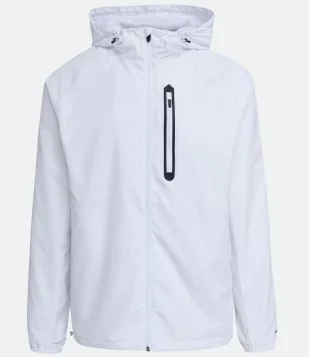 JAQUETA QUEBRA-VENTO COM BOLSO FUSIONADO BRANCO