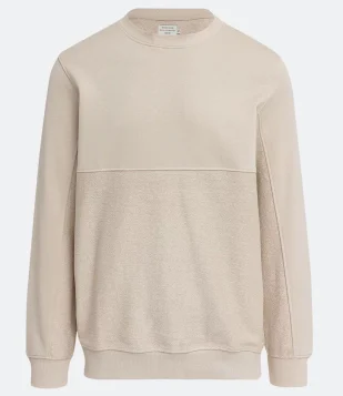 BLUSÃO EM ALGODÃO COM BORDADO LOCALIZADO CINZA