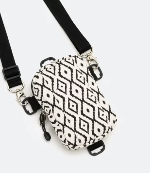 BOLSA MINI BAG CROSSBODY ESTAMPADA BRANCO