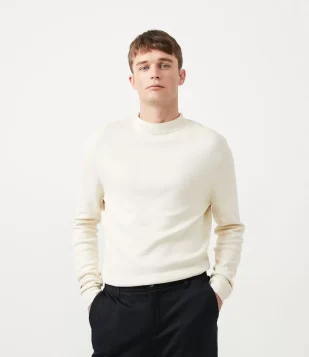 BLUSÃO EM TRICÔ MANGA LONGA BEGE