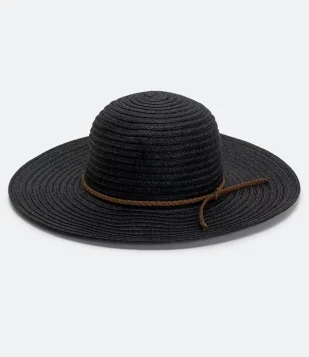 CHAPÉU DE PRAIA BÁSICO COM CORDÃO TRANÇADO PRETO