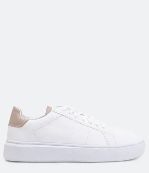 TÊNIS COM RECORTES E DETALHES CONTRASTANTES VIKO BEGE