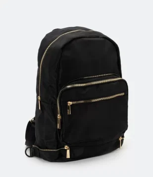 MOCHILA DESESTRUTURADA COM BOLSOS PRETO