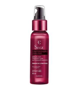 SÉRUM CAPILAR DE CAUTERIZAÇÃO DOS FIOS HOT THERAPY SIAGE 60ML