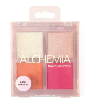 PALETA DE SOMBRAS 4 CORES MATTE COM BRILHO ALCHEMIA U