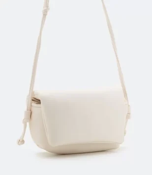 BOLSA TRANSVERSAL COM ALÇA FINA OFF WHITE