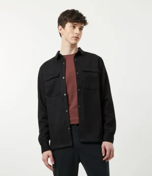 CAMISA MANGA LONGA OVERSHIRT PRETO