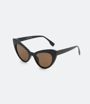 ÓCULOS DE SOL GATEADO COM LENTES MARROM PRETO