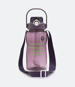 Garrafa Com Canudo Reultilizável 1500ml Sortido