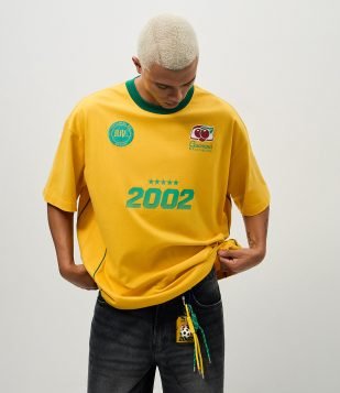Camiseta Oversized Guaraná Antarctica 2002 Amarelo