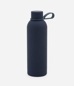 Garrafa Térmica em Metal com Alça 500 ml Azul Marinho