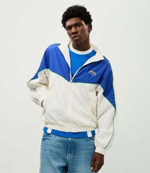 Jaqueta Masculina Esportiva Brasil com Bloco de Cores Branco