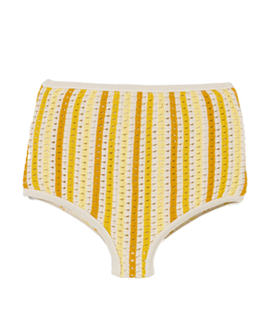 BIQUÍNI CALCINHA HOT PANTS EM ALGODÃO COM ESTAMPA LISTRAS SORTIDO