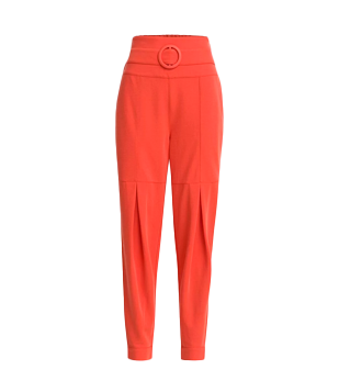CALÇA JOGGER EM ORLY COM FIVELA LARANJA