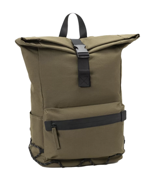 MOCHILA RIPSTOP COM FECHAMENTO E ALÇAS PARA CARREGAMENTO VERDE