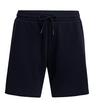 BERMUDA EM ALGODÃO COM BOLSOS E AMARRAÇÃO PRETO