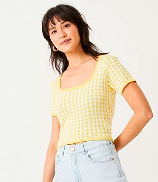 BLUSA CROPPED AMARELO