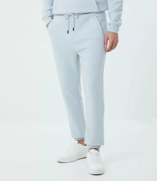 CALÇA JOGGER EM MOLETOM COM CÓS ELÁSTICO AZUL