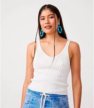 BLUSA REGATA EM VISCOSE CANELADA OFF WHITE [H3]  2. Pai vaidoso