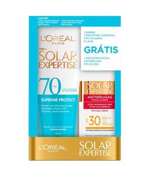 Promopack Protetor Solar Corporal + Protetor Solar Facial Expertise FPS 70 200ml L'Oréal Paris KIT