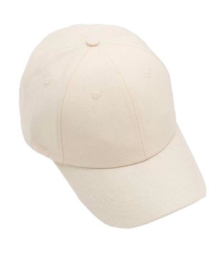 BONÉ ABA CURVA EM ALGODÃO MINIMALISTA BRANCO