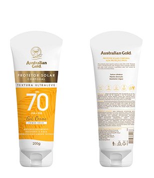 Protetor Solar Corporal Gel Creme FPS 70 Australian Gold 200g