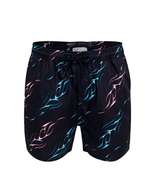 BERMUDA PAPER TOUCH COM ESTAMPA CONCEITUAL PRETO