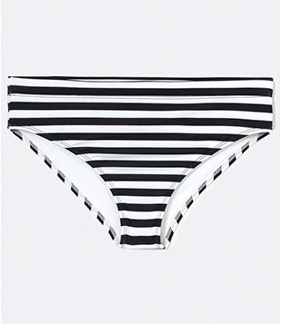 SUNGA FIT SLIM LISTRADA BRANCO