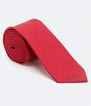 GRAVATA CLASSIC COM TEXTURA MAQUINTADA VERMELHO