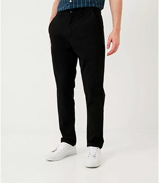 CALÇA EM VISCOSE ALFAIATARIA PRETO