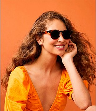 Óculos De Sol Redondo Com Ponte Alta E Estampa De Tartaruga Marrom