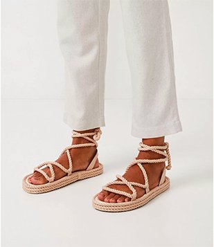 SANDÁLIA RASTEIRA SPORT SANDAL EM CORDA COM AMARRAÇÃO