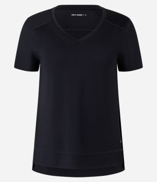 Camiseta Esportiva em Microfibra com Microfuros Preto