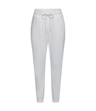 Calça Jogger Em Moletom Com Cós Elástico E Amarração Branco
