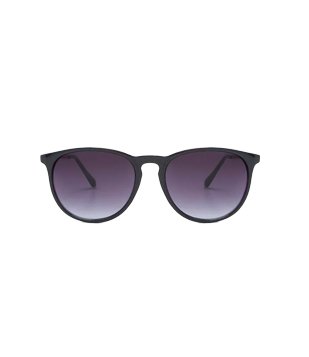 Óculos de Sol Redondo com Lentes Degrade Preto