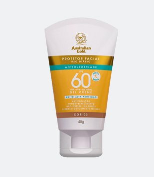 Protetor Solar Facial com Cor FPS60 Australian Gold 40g