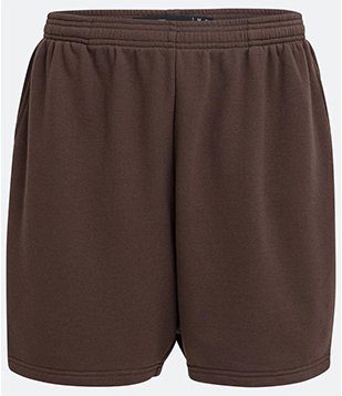 Bermuda Ballon Em Moletom Marrom