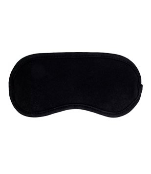 Mascara de Dormir Básica sem Estampa Preto