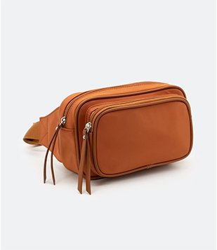 Pochete Com 2 Bolsos Marrom